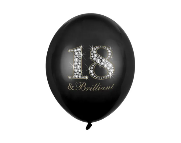 Lateksinis balionas "18", 30 cm