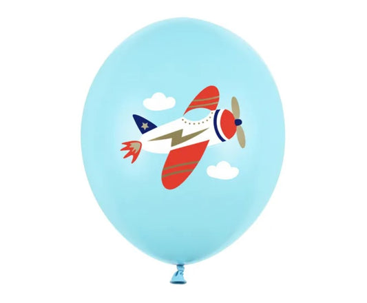 Lateksinis balionas "Lėktuvas", 30 cm