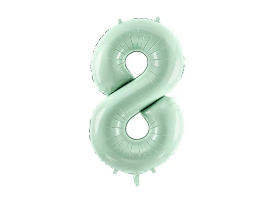 Folinis balionas "8", green (72 cm)