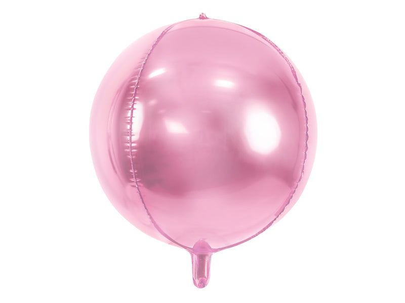 Folinis balionas "Apvalus burbulas", pink 45 cm