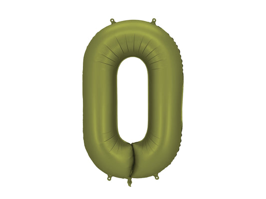 Folinis balionas "0", olive (86 cm)