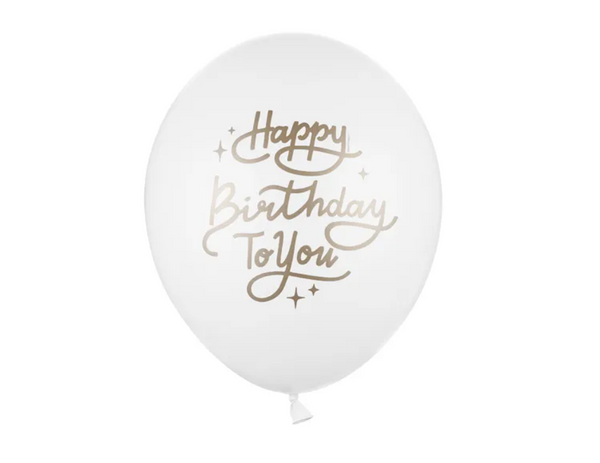 Lateksinis balionas "Happy birthday to you"