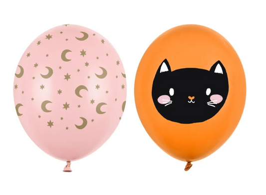 Lateksinių balionų rinkinys "Helovynas", 6 vnt.