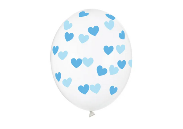 Lateksinis balionas su širdelėmis, 30 cm