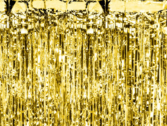 Folinė užuolaida-lietutis, gold (90x250 cm)
