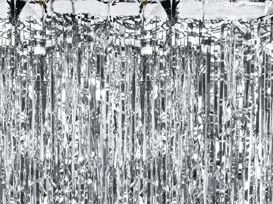 Folinė užuolaida-lietutis, silver (90x250 cm)