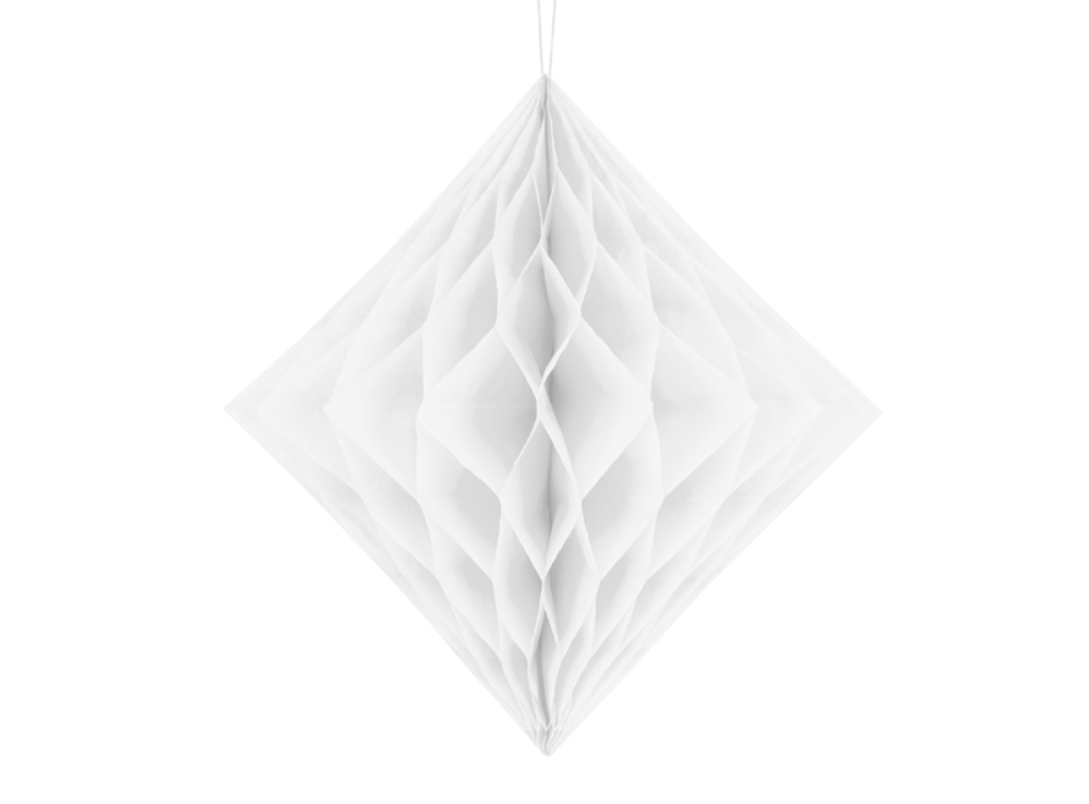Popierinė dekoracija burbulas, balta 20 cm