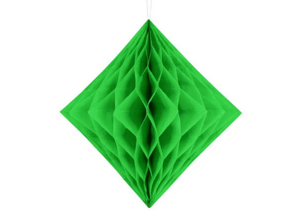 Popierinė dekoracija burbulas, žalia 20 cm