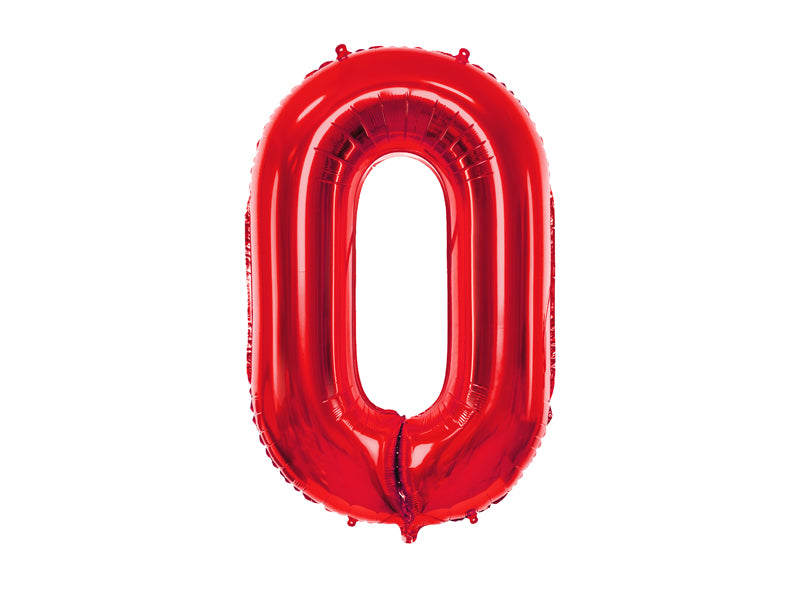 Folinis balionas "0", red (86 cm)