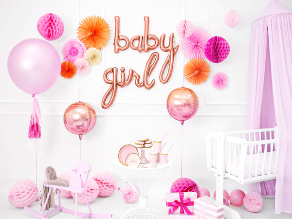 Balionai raidės BABY užrašas