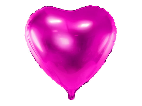 Folinis balionas "Širdis", tamsiai rožinė