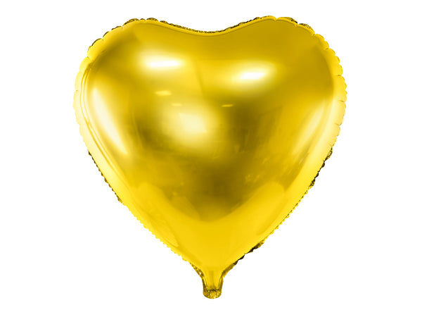 Folinis balionas "Širdis", auksinė
