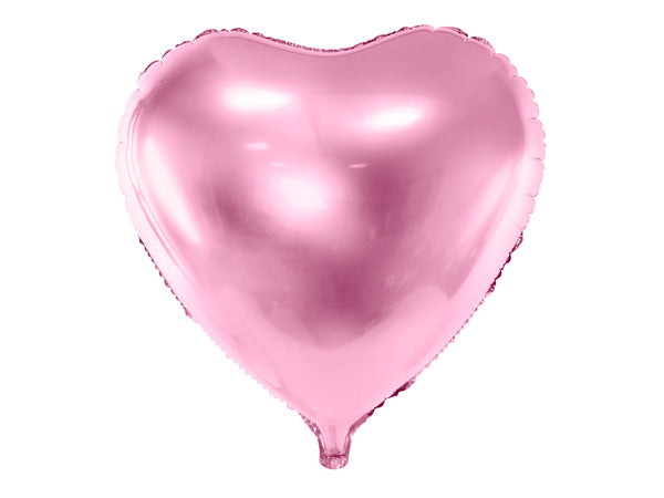Folinis balionas "Širdis", šviesiai rožinė