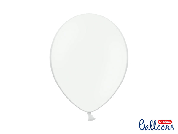 Pastelinis STRONG balionas 12 cm, Pure White