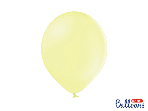 Pastelinis STRONG balionas 30 cm, Light Yellow