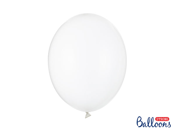 Pastelinis STRONG balionas 30 cm, Clear (skaidrus)
