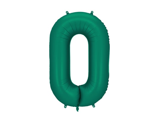 Folinis balionas "0", bottle green (86 cm)