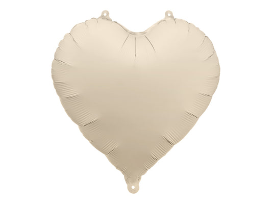Folinis balionas "Širdis", cream (45 cm)