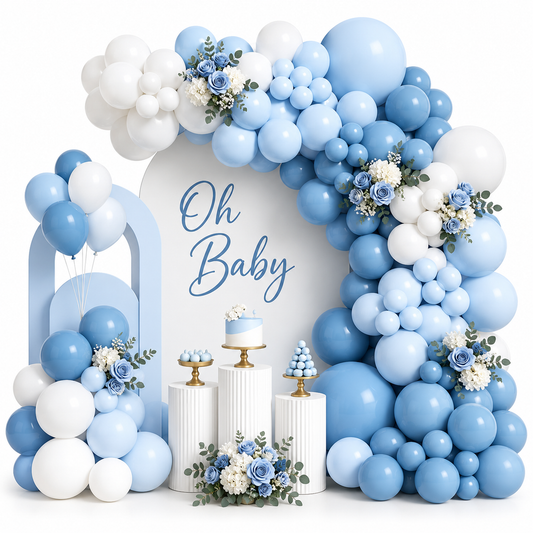 Balionų girlianda "Blue", 106 vnt.