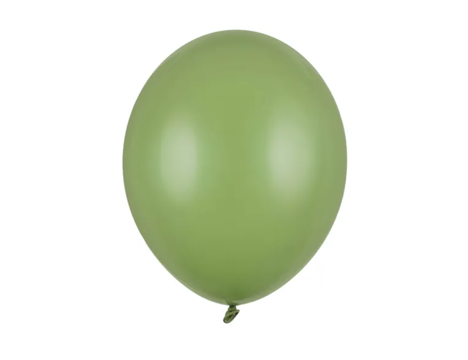 Pastelinis STRONG balionas 30 cm, Rosemary green