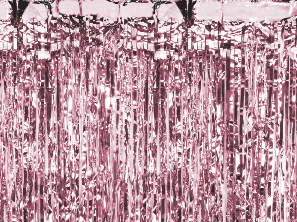 Folinė užuolaida-lietutis, rose gold (90x250 cm)