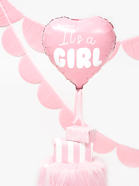 Folinis balionas širdutė "It's a GIRL"