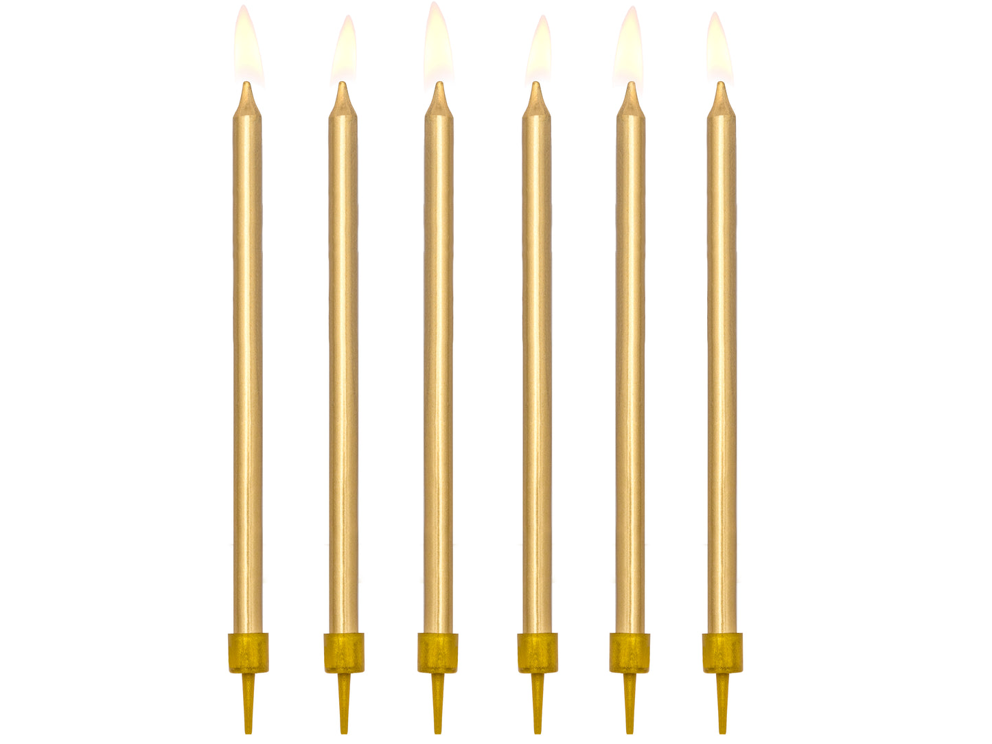 Pailgos gimtadienio žvakutės, 12,5 cm, (12 vnt.)